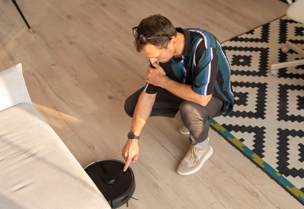 robot vacuum and mop self cleaning