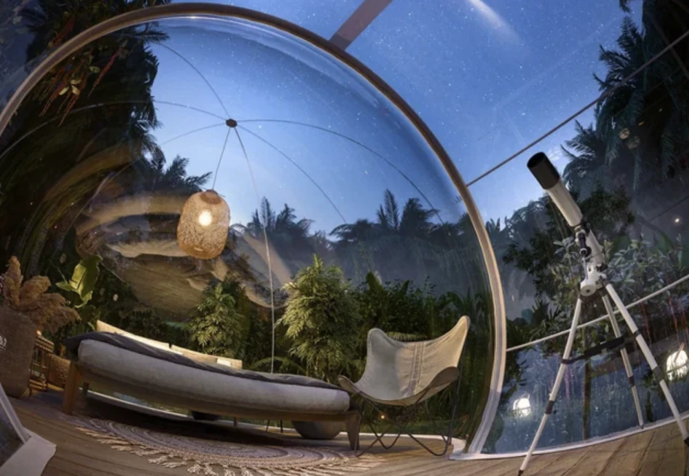 innovative transparent bubble tents